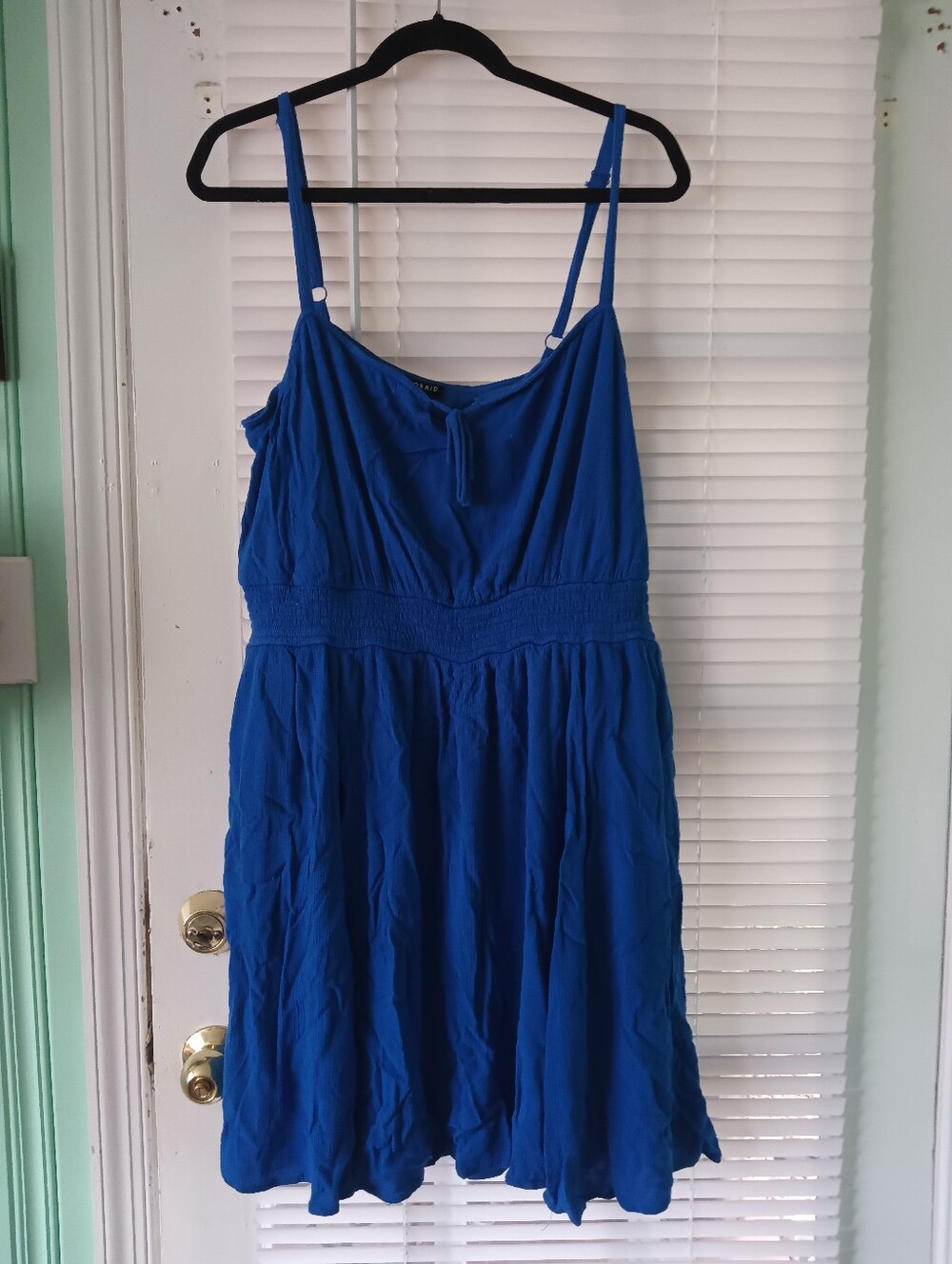 Torrid Blue Sun Dress with Pockets